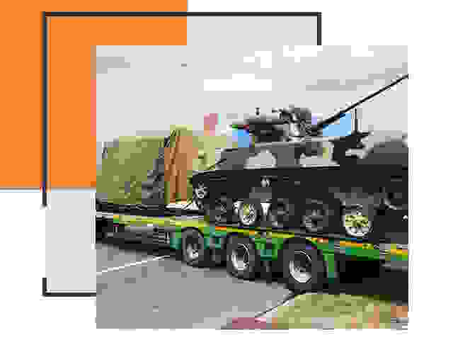 Перевозка военной техники в Белове